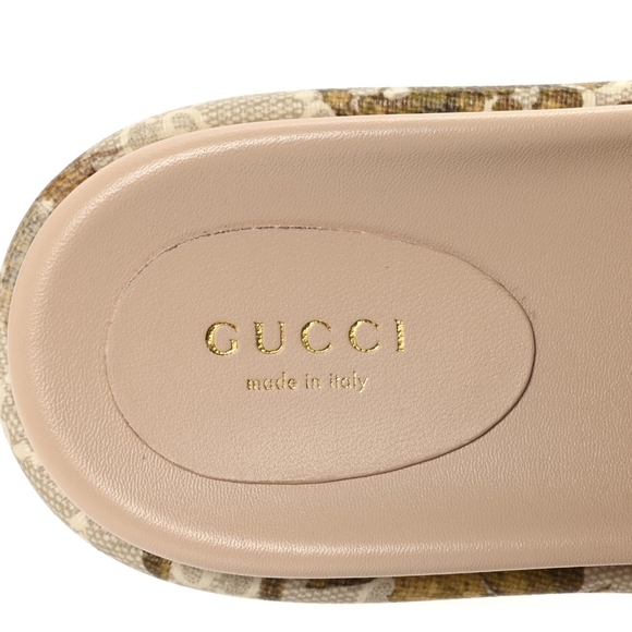 Gucci Women's Floral Pink Slide Sandals - Picture 3 of 10